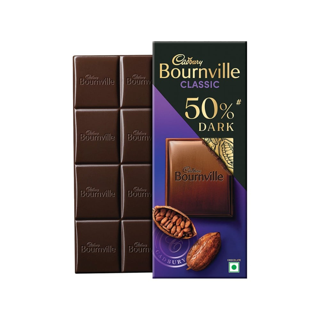 Cadbury Bournville Rich Cocoa Chocolate Bar 80g MRP 240