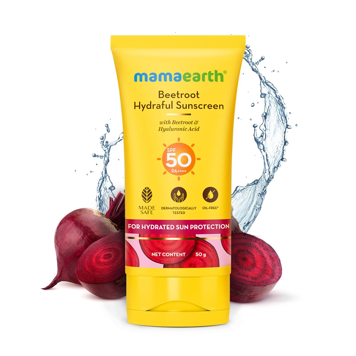 Mama Earth Beetroot Hydraful Sunscreen 50g MRP 638.4