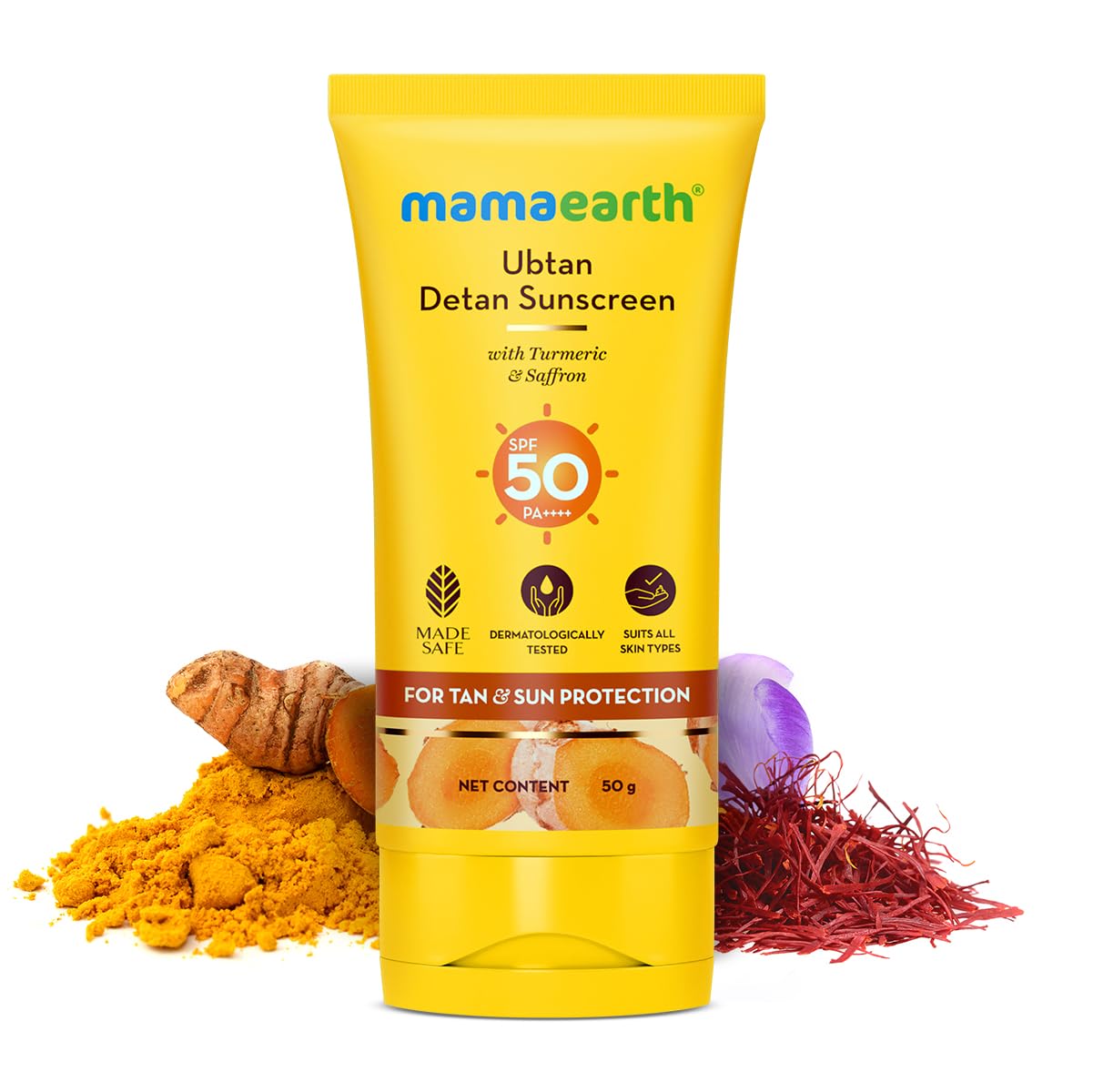 Mama Earth Ubtan Detan Sunscreen Sunscreen 50g MRP 638.4