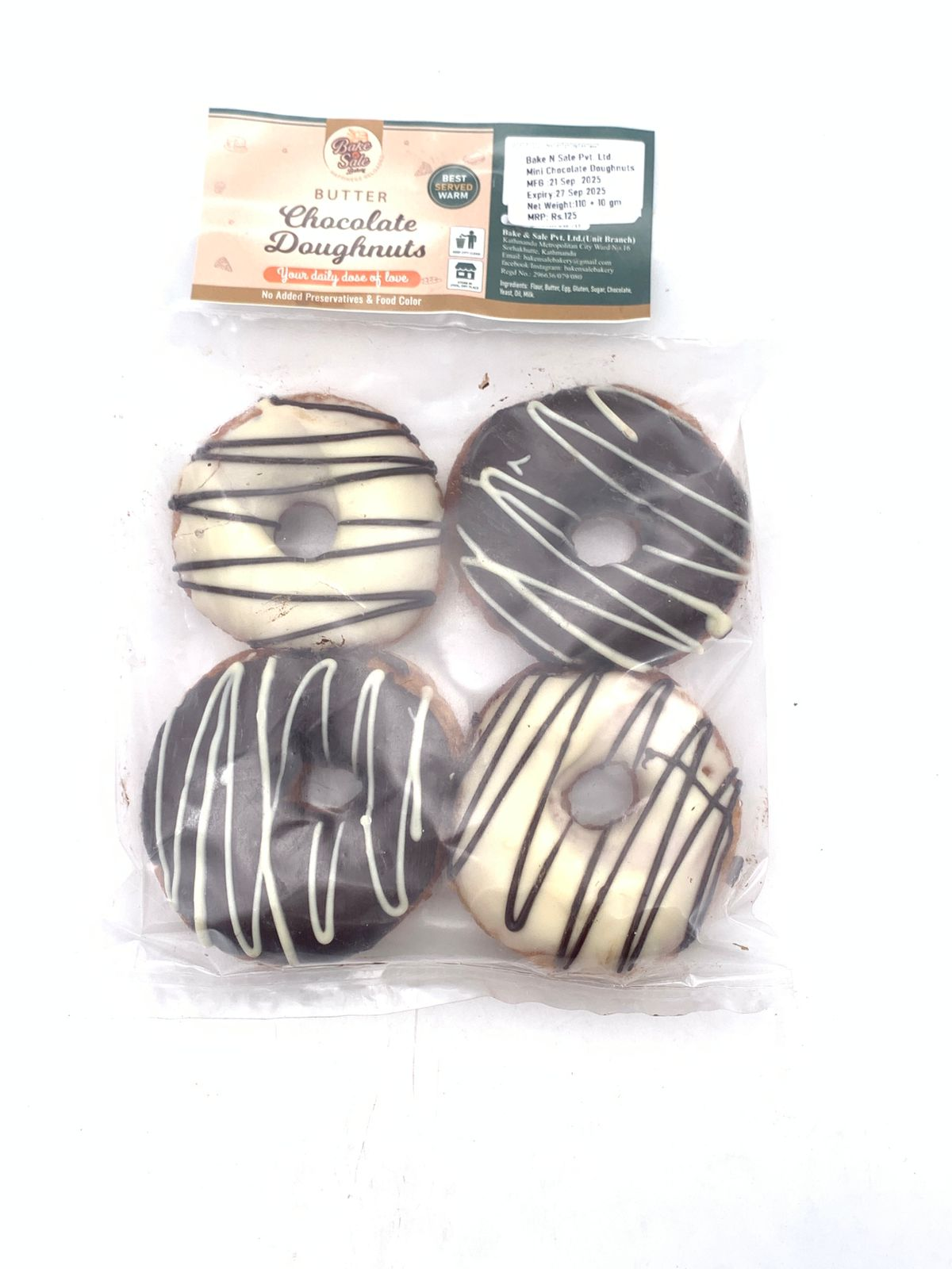Bake N Sale Mini Chocolate Doughnut MRP 125