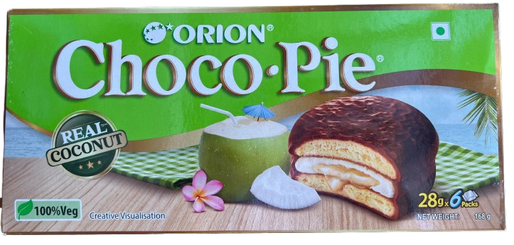 Orion Coconut Chocopie Soft Chocolate Bar  MRP 150