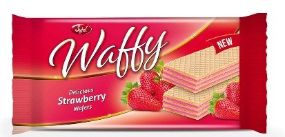 Sujal Waffy Strawberry 120 gm MRP 100