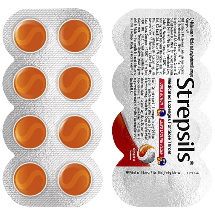 Strepsils Ginger & Lemon Pack of 3 strips