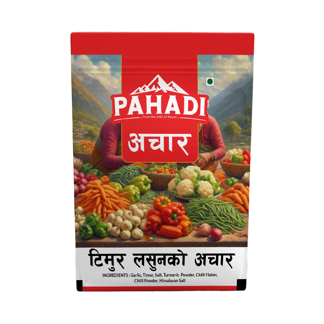 Pahadi Timur Lasun Chop Pickles 50g MRP 115