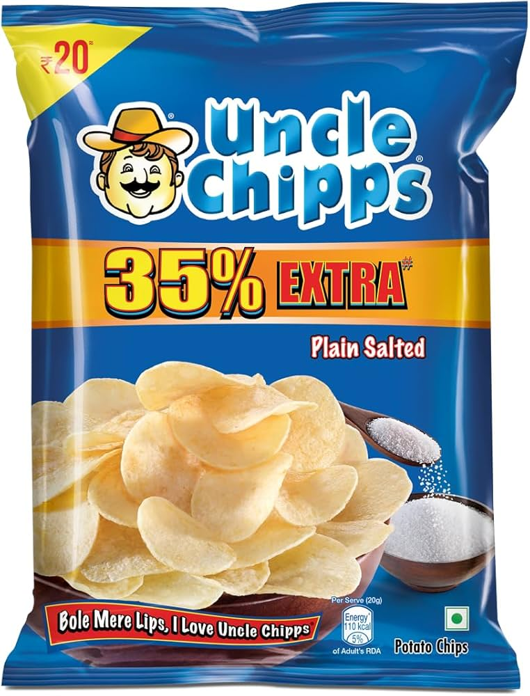 Uncle Chips Plain Salted MRP 60