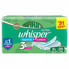 Whispers Ultra Clean XL 's 6pcs MRP96