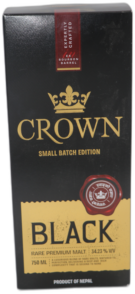 Crown Black Whiskey 750mL MRP 1120